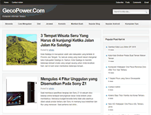 Tablet Screenshot of gecopower.com